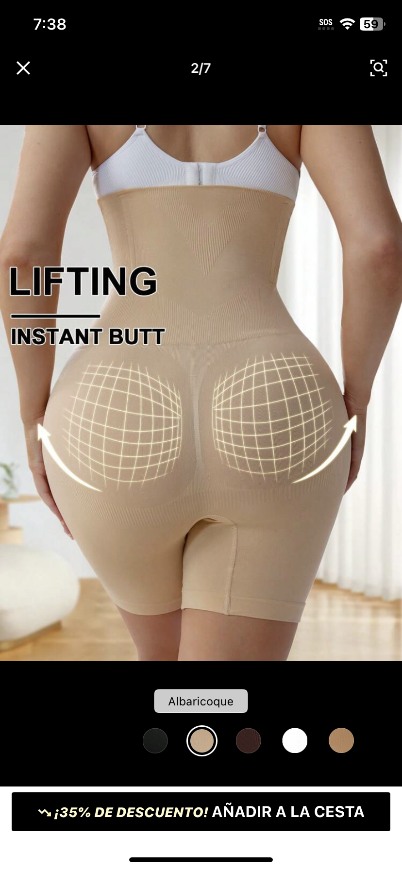 Faja Estraples Microfibra Tipo Short
